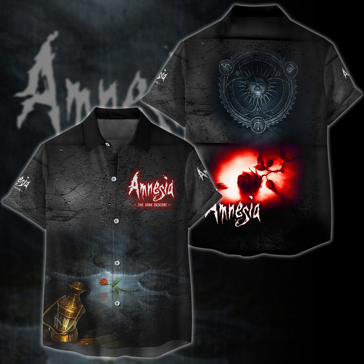 Amnesia: The Dark Descent Video Game 3D All Over Printed T-shirt Tank Top Zip Hoodie Pullover Hoodie Hawaiian Shirt Beach Shorts Jogger Hawaiian Shirt