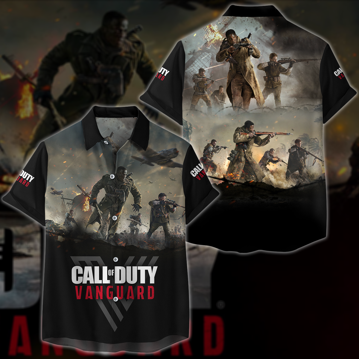 Call of Duty: Vanguard Video Game 3D All Over Print T-shirt Tank Top Zip Hoodie Pullover Hoodie Hawaiian Shirt Beach Shorts Jogger Hawaiian Shirt