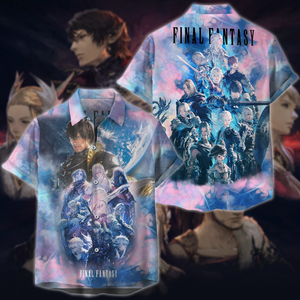 Final Fantasy XIV Video Game 3D All Over Print T-shirt Tank Top Zip Hoodie Pullover Hoodie Hawaiian Shirt Beach Shorts Jogger Hawaiian Shirt S 