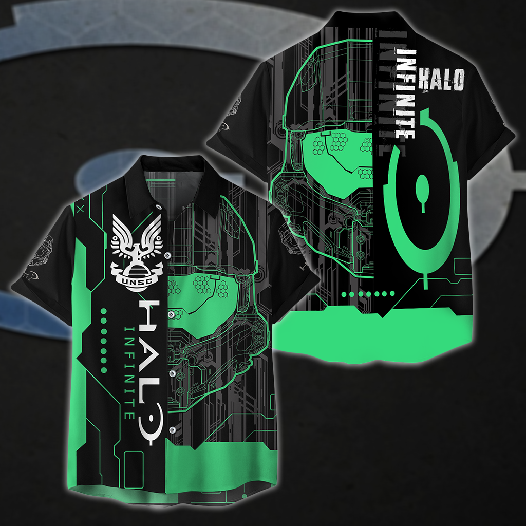 Halo Infinite All Over Print T-shirt Tank Top Zip Hoodie Pullover Hoodie Hawaiian Shirt Hawaiian Shirt