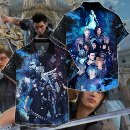 Final Fantasy XV Video Game 3D All Over Print T-shirt Tank Top Zip Hoodie Pullover Hoodie Hawaiian Shirt Beach Shorts Jogger Hawaiian Shirt