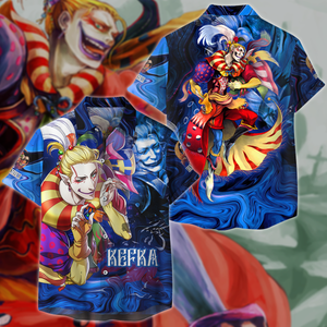 Final Fantasy VI Kefka Video Game 3D All Over Print T-shirt Tank Top Zip Hoodie Pullover Hoodie Hawaiian Shirt Beach Shorts Jogger Hawaiian Shirt S 