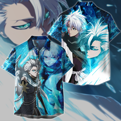 Bleach Toshiro Hitsugaya Anime Manga 3D All Over Print T-shirt Tank Top Zip Hoodie Pullover Hoodie Hawaiian Shirt Beach Shorts Jogger Hawaiian Shirt