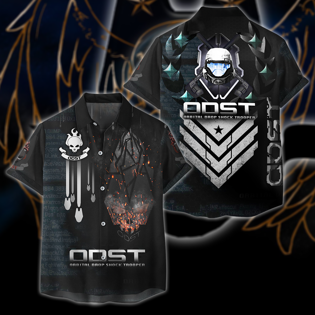 Halo ODST All Over Print T-shirt Tank Top Zip Hoodie Pullover Hoodie Hawaiian Shirt Hawaiian Shirt