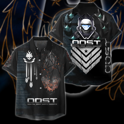 Halo ODST All Over Print T-shirt Tank Top Zip Hoodie Pullover Hoodie Hawaiian Shirt Hawaiian Shirt