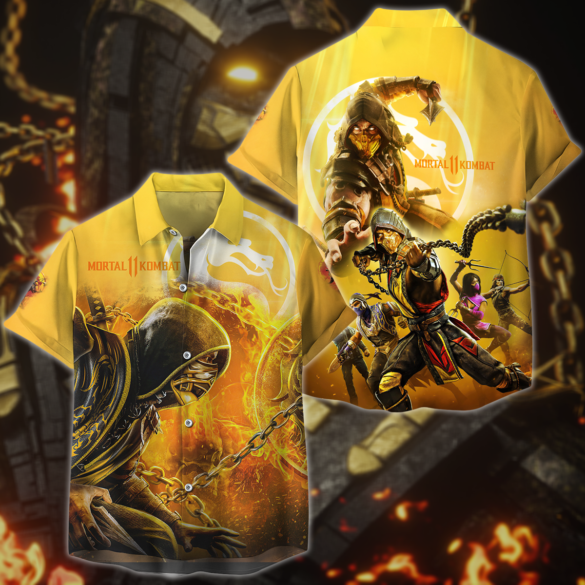 Mortal Kombat Video Game 3D All Over Print T-shirt Tank Top Zip Hoodie Pullover Hoodie Hawaiian Shirt Beach Shorts Jogger Hawaiian Shirt
