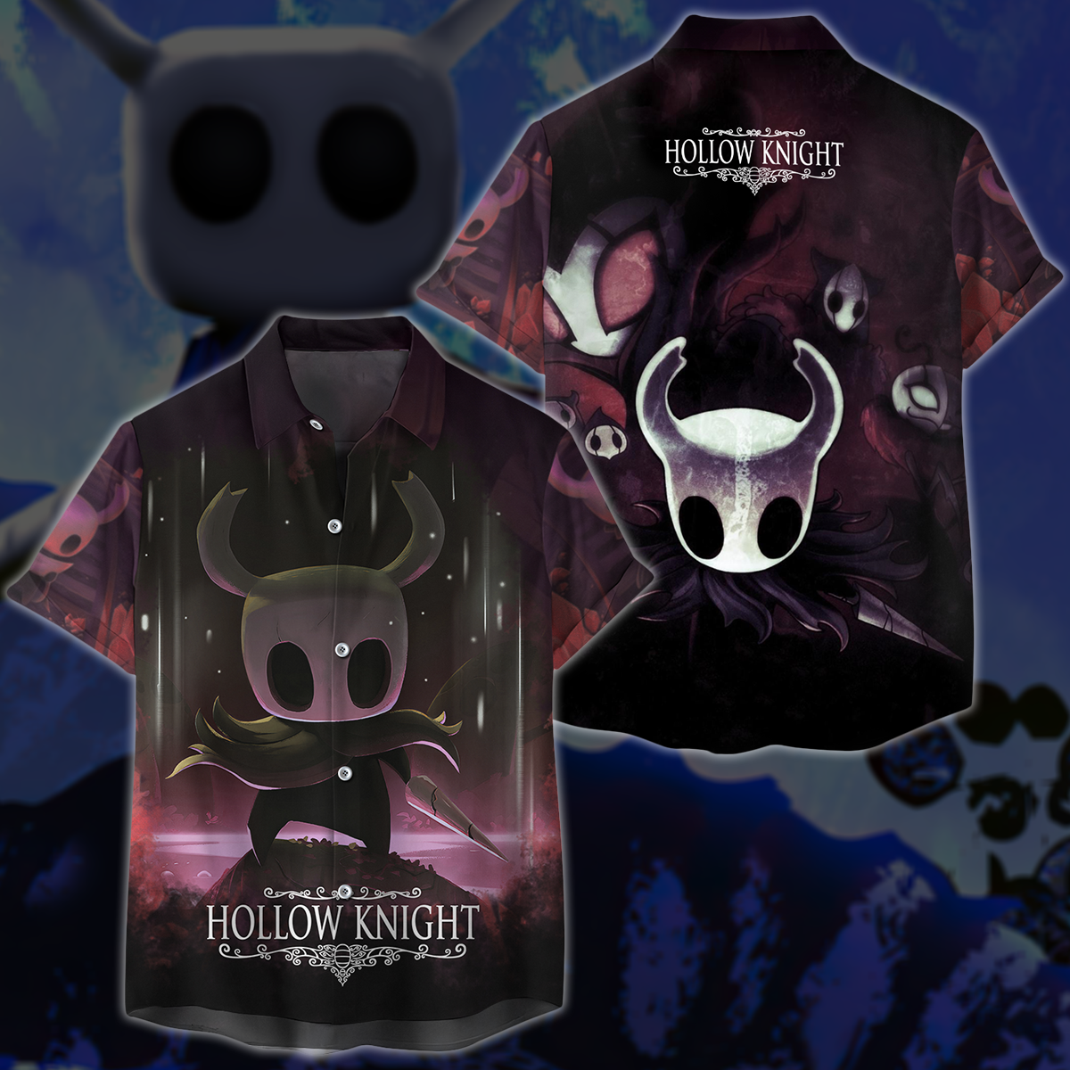 Hollow Knight Video Game 3D All Over Printed T-shirt Tank Top Zip Hoodie Pullover Hoodie Hawaiian Shirt Beach Shorts Jogger Hawaiian Shirt