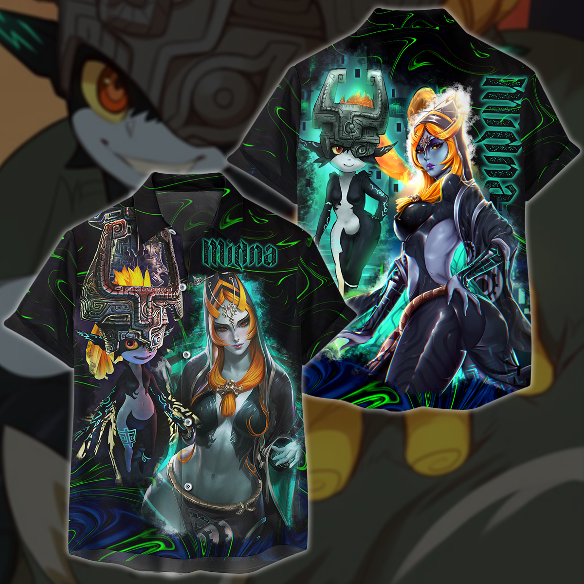 Legend of Zelda Midna Video Game 3D All Over Print T-shirt Tank Top Zip Hoodie Pullover Hoodie Hawaiian Shirt Beach Shorts Jogger Hawaiian Shirt