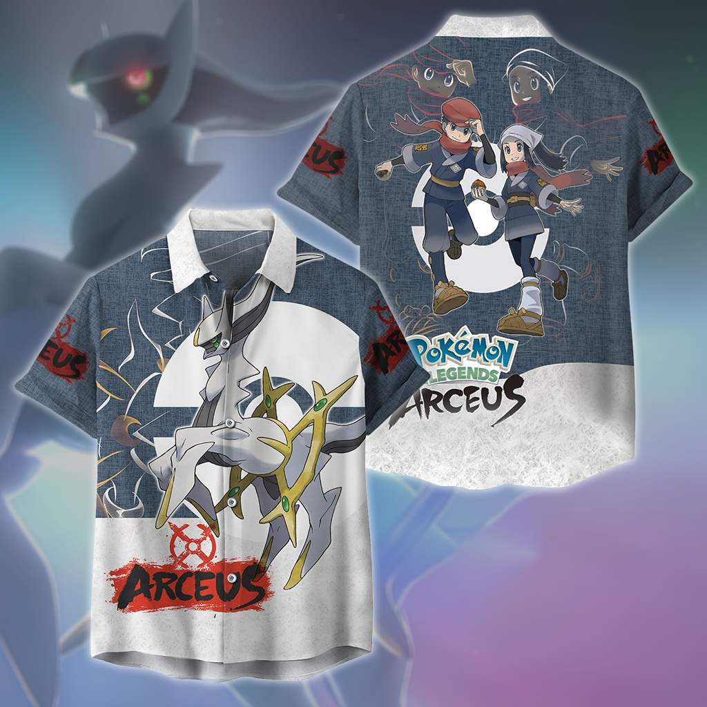 Pokémon Legends: Arceus 3D All Over Print T-shirt Tank Top Zip Hoodie Pullover Hoodie Hawaiian Shirt Beach Shorts Jogger Hawaiian Shirt