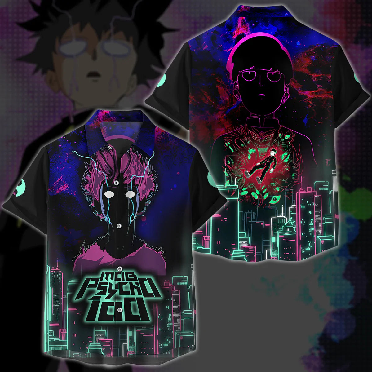 Mob Psycho 100 Anime Anime Manga 3D All Over Print T-shirt Tank Top Zip Hoodie Pullover Hoodie Hawaiian Shirt Beach Shorts Jogger Hawaiian Shirt