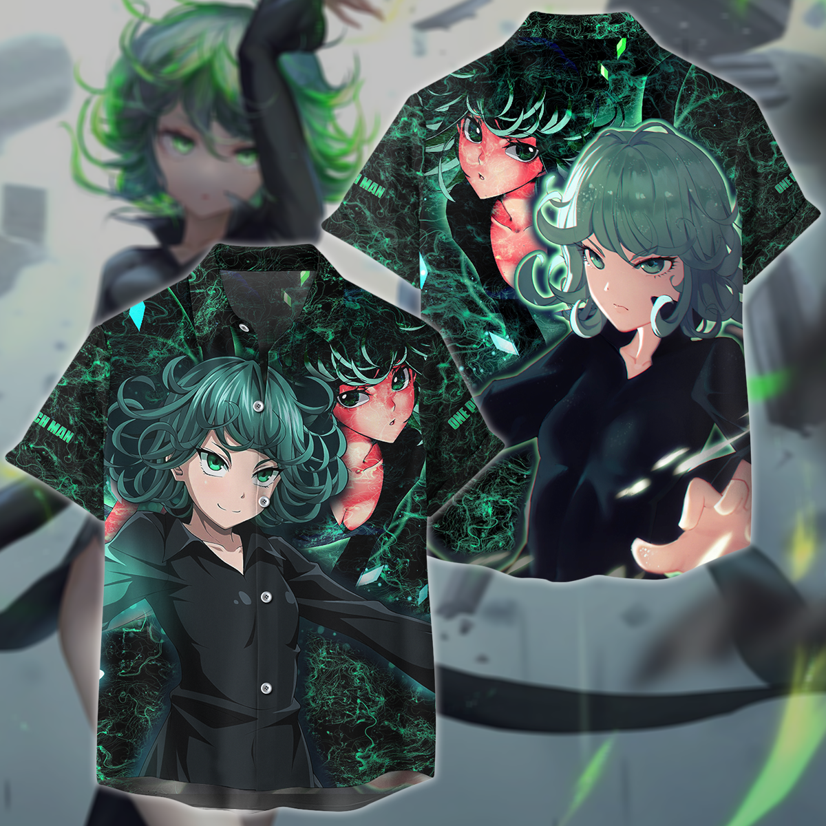 One Punch Man Tatsumaki 3D All Over Print T-shirt Tank Top Zip Hoodie Pullover Hoodie Hawaiian Shirt Beach Shorts Jogger Hawaiian Shirt