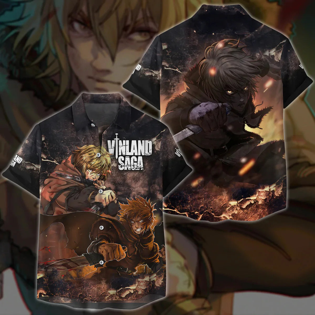 Vinland Saga Anime Manga 3D All Over Print T-shirt Tank Top Zip Hoodie Pullover Hoodie Hawaiian Shirt Beach Shorts Jogger Hawaiian Shirt