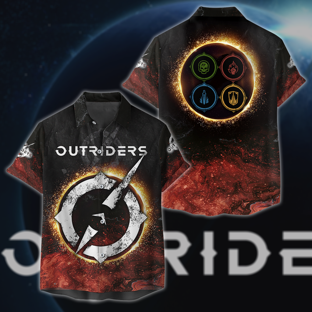 Outriders 3D All Over Print T-shirt Tank Top Zip Hoodie Pullover Hoodie Hawaiian Shirt Beach Shorts Jogger Hawaiian Shirt