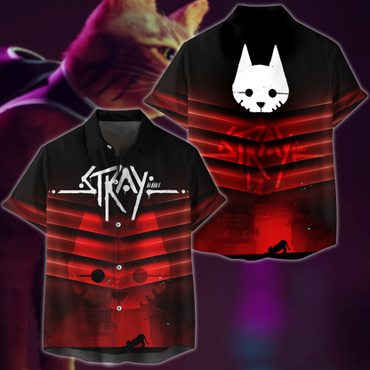 Stray Video Game 3D All Over Print T-shirt Tank Top Zip Hoodie Pullover Hoodie Hawaiian Shirt Beach Shorts Jogger Hawaiian Shirt