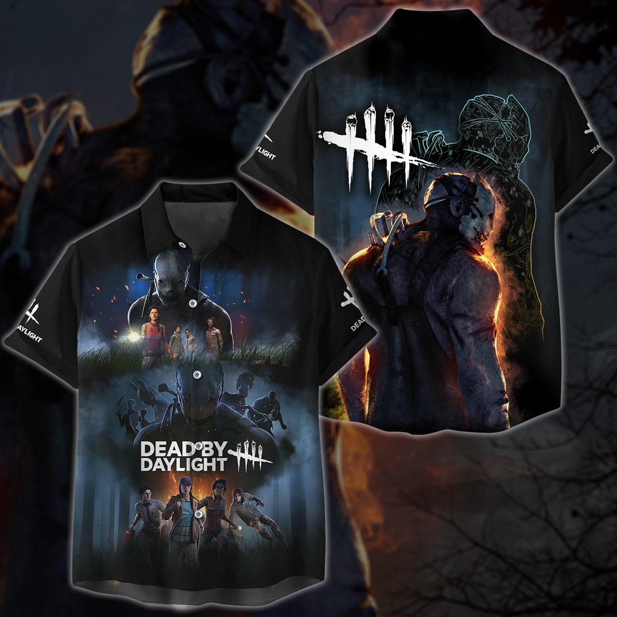Dead by Daylight Video Game 3D All Over Printed T-shirt Tank Top Zip Hoodie Pullover Hoodie Hawaiian Shirt Beach Shorts Jogger Hawaiian Shirt