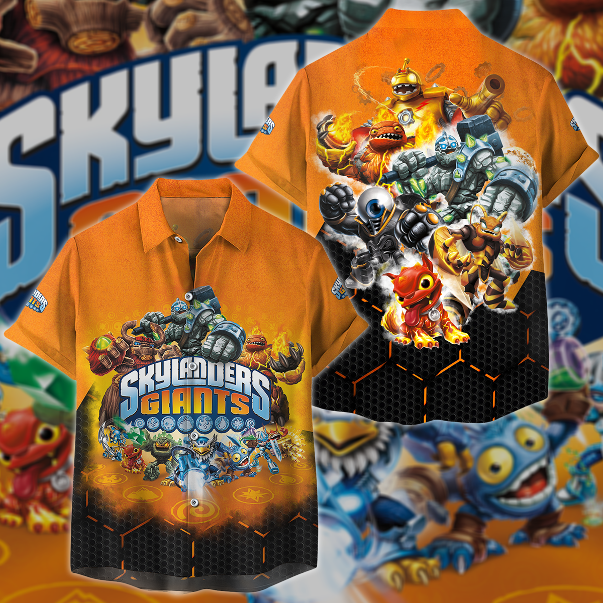 Skylanders Giants Video Game 3D All Over Print T-shirt Tank Top Zip Hoodie Pullover Hoodie Hawaiian Shirt Beach Shorts Jogger Hawaiian Shirt