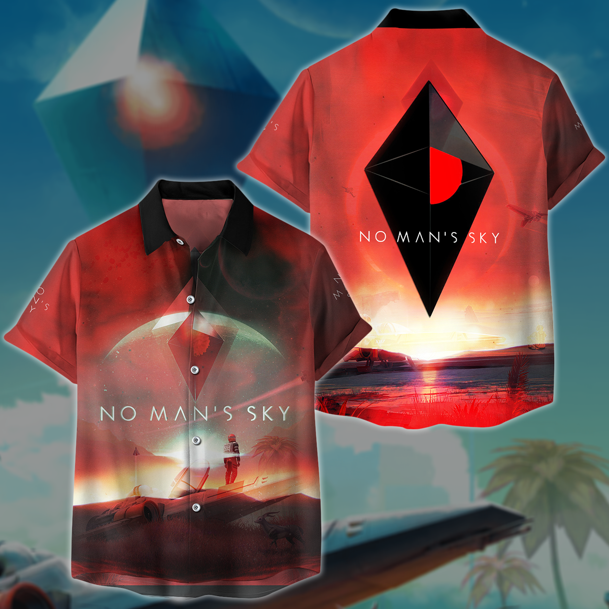 No Man's Sky Video Game 3D All Over Printed T-shirt Tank Top Zip Hoodie Pullover Hoodie Hawaiian Shirt Beach Shorts Jogger Hawaiian Shirt