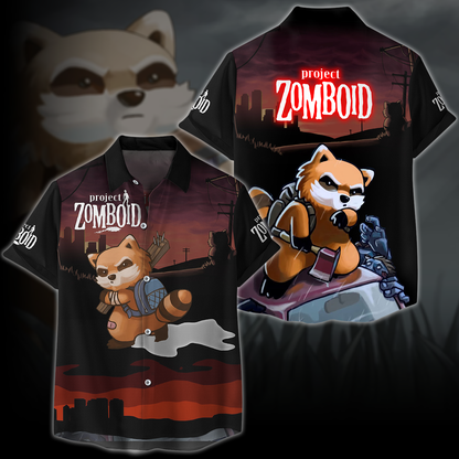 Project Zomboid Video Game 3D All Over Printed T-shirt Tank Top Zip Hoodie Pullover Hoodie Hawaiian Shirt Beach Shorts Jogger Hawaiian Shirt