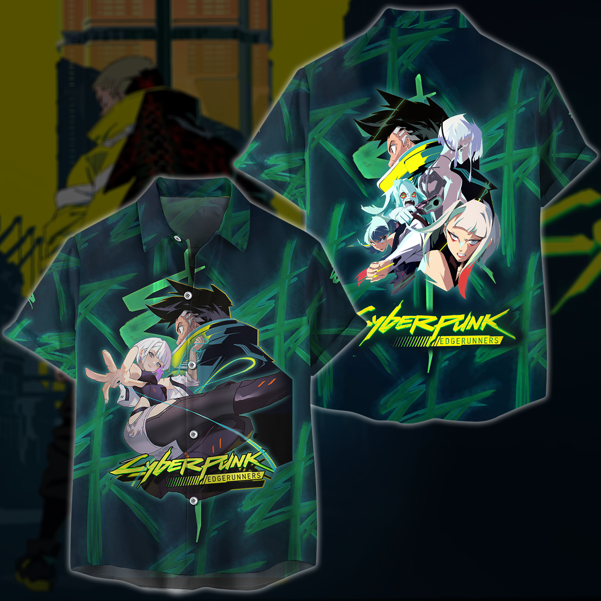 Cyberpunk: Edgerunners Video Game 3D All Over Print T-shirt Tank Top Zip Hoodie Pullover Hoodie Hawaiian Shirt Beach Shorts Jogger Hawaiian Shirt