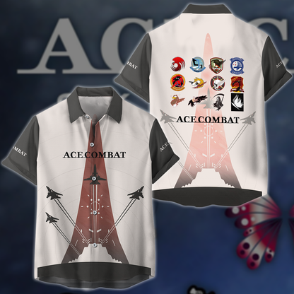 Ace Combat Video Game 3D All Over Printed T-shirt Tank Top Zip Hoodie Pullover Hoodie Hawaiian Shirt Beach Shorts Joggers Hawaiian Shirt