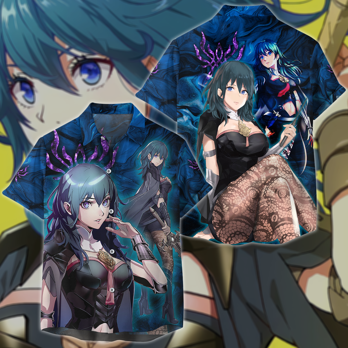 Fire Emblem Byleth Video Game 3D All Over Print T-shirt Tank Top Zip Hoodie Pullover Hoodie Hawaiian Shirt Beach Shorts Jogger Hawaiian Shirt