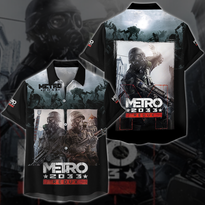Metro 2033 Redux Video Game 3D All Over Printed T-shirt Tank Top Zip Hoodie Pullover Hoodie Hawaiian Shirt Beach Shorts Jogger Hawaiian Shirt