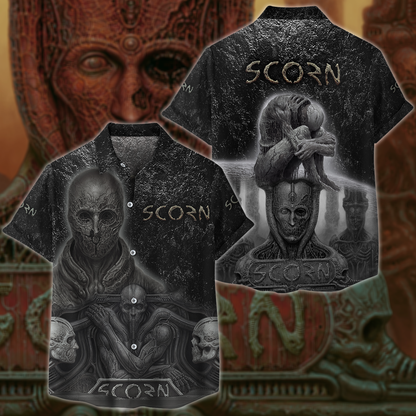 Scorn Video Game 3D All Over Print T-shirt Tank Top Zip Hoodie Pullover Hoodie Hawaiian Shirt Beach Shorts Jogger Hawaiian Shirt