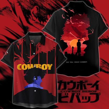 Cowboy Bebop 3D All Over Print T-shirt Tank Top Zip Hoodie Pullover Hoodie Hawaiian Shirt Beach Shorts Jogger Hawaiian Shirt