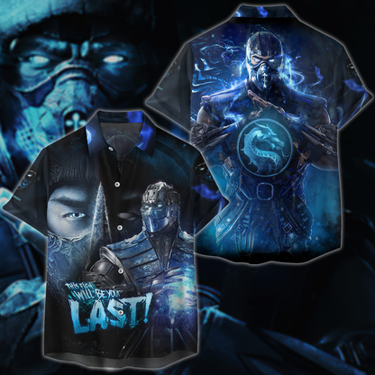 Mortal Kombat: Sub Zero Video Game 3D All Over Print T-shirt Tank Top Zip Hoodie Pullover Hoodie Hawaiian Shirt Beach Shorts Jogger Hawaiian Shirt