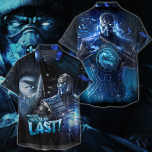 Mortal Kombat: Sub Zero Video Game 3D All Over Print T-shirt Tank Top Zip Hoodie Pullover Hoodie Hawaiian Shirt Beach Shorts Jogger Hawaiian Shirt S 