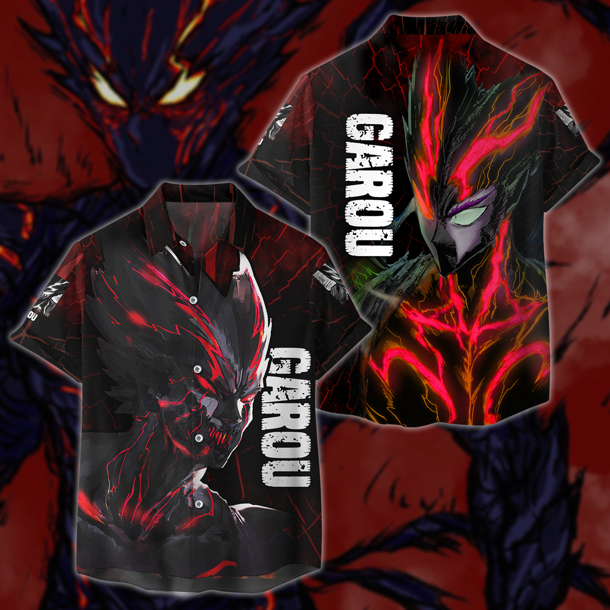 One Punch Man Garou Monster Form 3D All Over Print T-shirt Tank Top Zip Hoodie Pullover Hoodie Hawaiian Shirt Beach Shorts Jogger Hawaiian Shirt