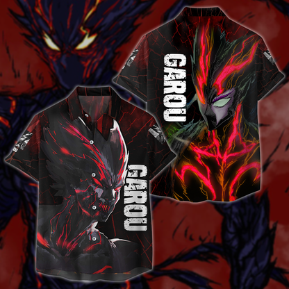 One Punch Man Garou Monster Form 3D All Over Print T-shirt Tank Top Zip Hoodie Pullover Hoodie Hawaiian Shirt Beach Shorts Jogger Hawaiian Shirt