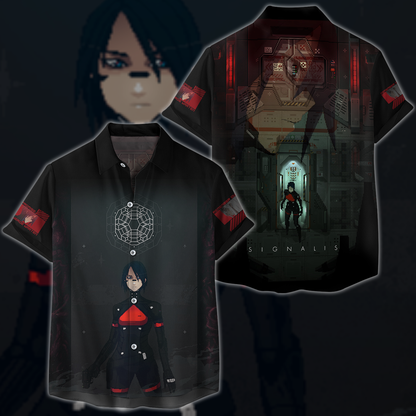 Signalis Video Game 3D All Over Printed T-shirt Tank Top Zip Hoodie Pullover Hoodie Hawaiian Shirt Beach Shorts Jogger Hawaiian Shirt