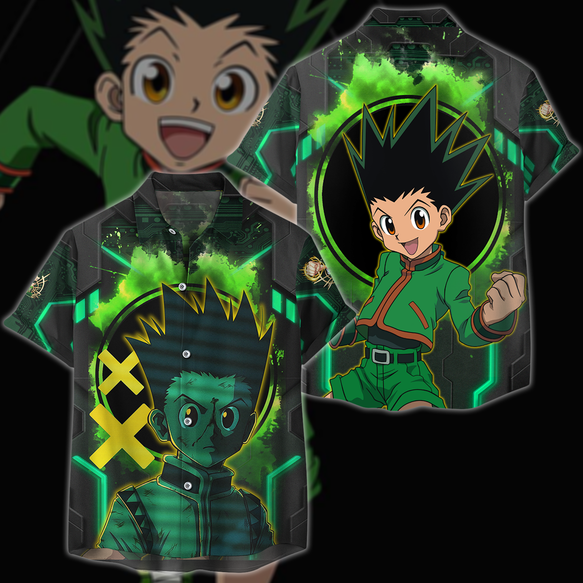 Hunter x Hunter Gon 3D All Over Print T-shirt Tank Top Zip Hoodie Pullover Hoodie Hawaiian Shirt Beach Shorts Jogger Hawaiian Shirt