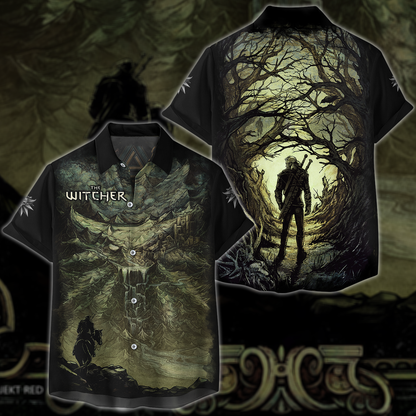 The Witcher Video Game 3D All Over Printed T-shirt Tank Top Zip Hoodie Pullover Hoodie Hawaiian Shirt Beach Shorts Jogger Hawaiian Shirt