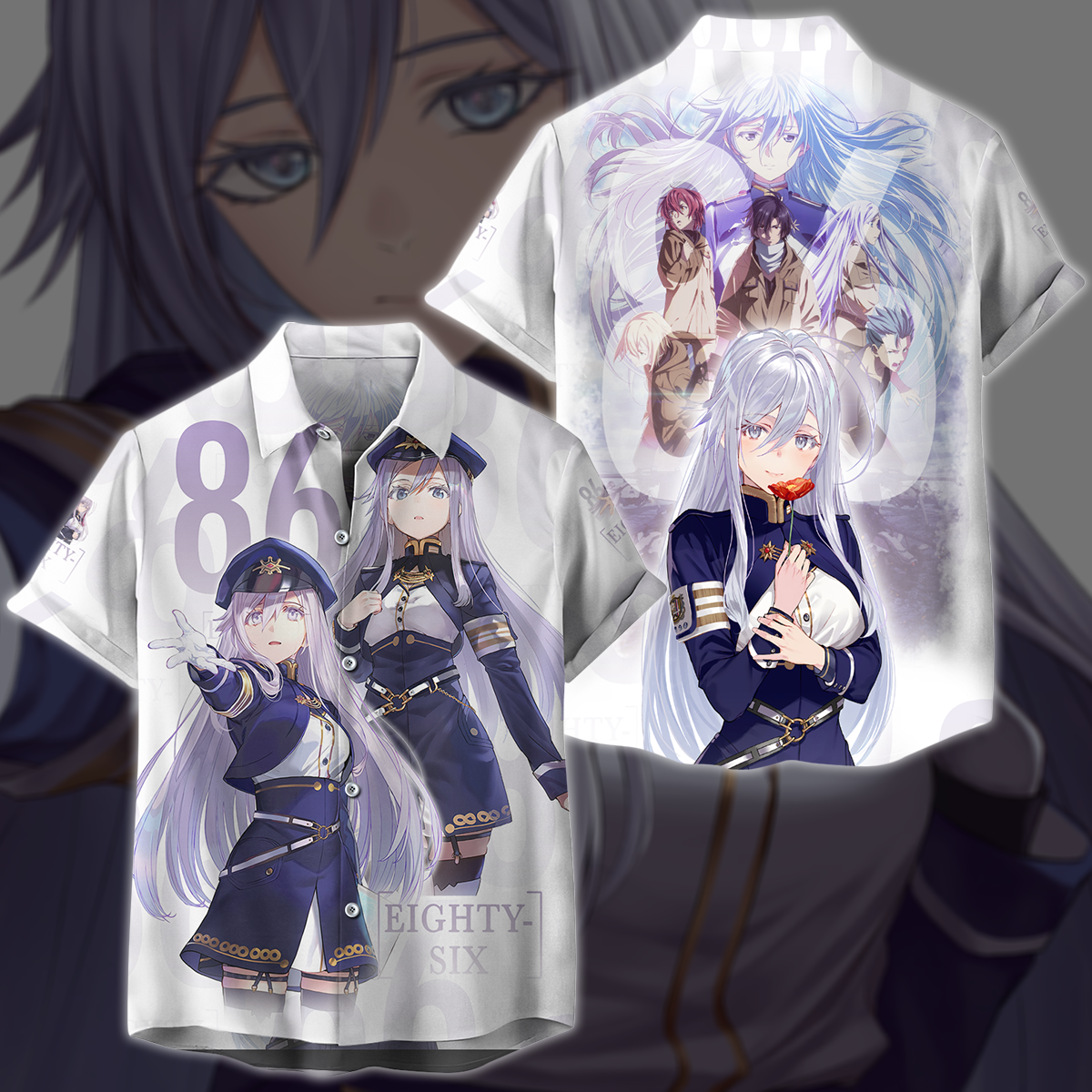 86 Eighty-Six Anime Anime Manga 3D All Over Print T-shirt Tank Top Zip Hoodie Pullover Hoodie Hawaiian Shirt Beach Shorts Jogger Hawaiian Shirt