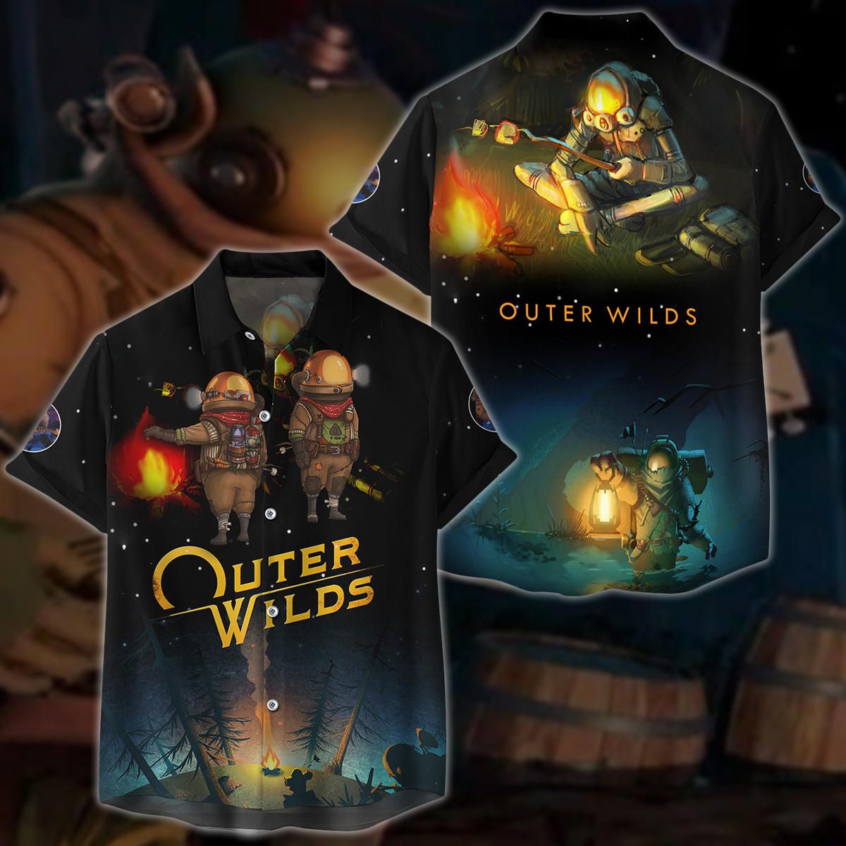 Outer Wilds Video Game 3D All Over Printed T-shirt Tank Top Zip Hoodie Pullover Hoodie Hawaiian Shirt Beach Shorts Jogger Hawaiian Shirt