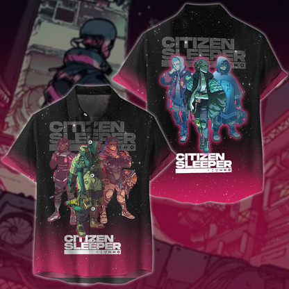 Citizen Sleeper Video Game 3D All Over Printed T-shirt Tank Top Zip Hoodie Pullover Hoodie Hawaiian Shirt Beach Shorts Jogger Hawaiian Shirt