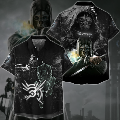 Dishonored Video Game 3D All Over Printed T-shirt Tank Top Zip Hoodie Pullover Hoodie Hawaiian Shirt Beach Shorts Jogger Hawaiian Shirt