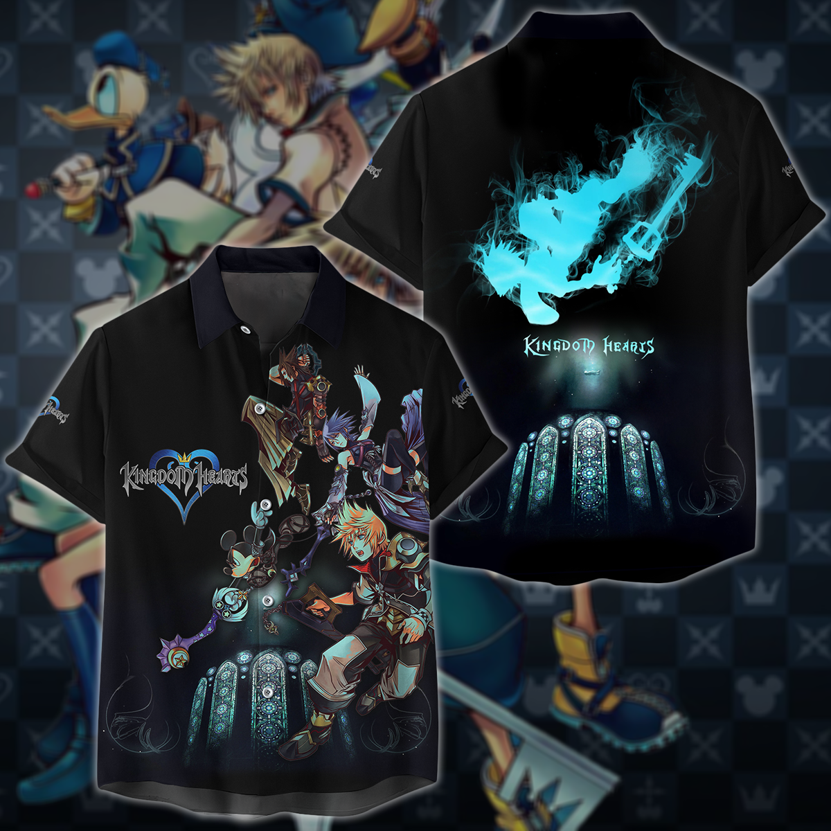 Kingdom Hearts Video Game 3D All Over Print T-shirt Tank Top Zip Hoodie Pullover Hoodie Hawaiian Shirt Beach Shorts Jogger Hawaiian Shirt