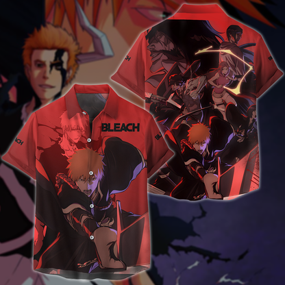 Bleach Anime 3D All Over Print T-shirt Tank Top Zip Hoodie Pullover Hoodie Hawaiian Shirt Beach Shorts Jogger Hawaiian Shirt