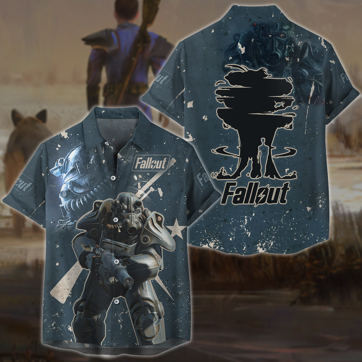 Fallout 4 Video Game 3D All Over Printed T-shirt Tank Top Zip Hoodie Pullover Hoodie Hawaiian Shirt Beach Shorts Jogger Hawaiian Shirt
