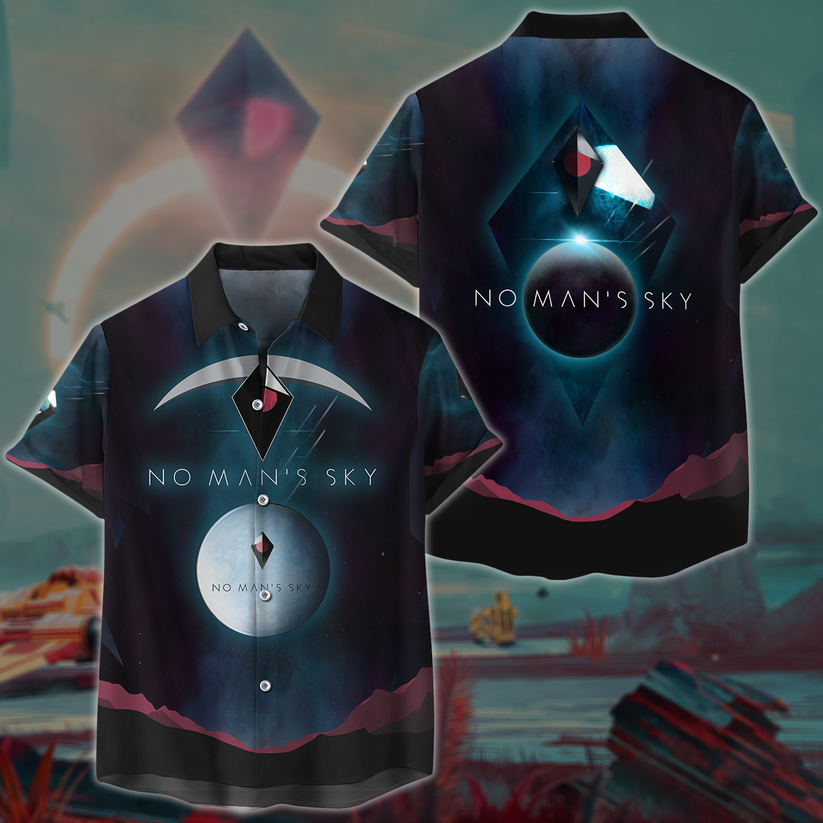 No Man's Sky Video Game 3D All Over Printed T-shirt Tank Top Zip Hoodie Pullover Hoodie Hawaiian Shirt Beach Shorts Jogger Hawaiian Shirt