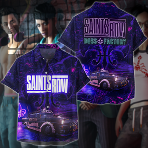 Saints Row Video Game 3D All Over Print T-shirt Tank Top Zip Hoodie Pullover Hoodie Hawaiian Shirt Beach Shorts Jogger Hawaiian Shirt S 