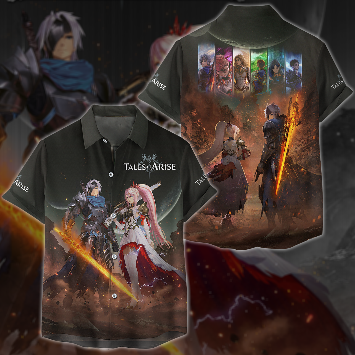 Tales of Arise Video Game 3D All Over Printed T-shirt Tank Top Zip Hoodie Pullover Hoodie Hawaiian Shirt Beach Shorts Jogger Hawaiian Shirt