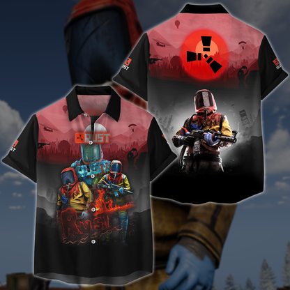 Rust Video Game 3D All Over Printed T-shirt Tank Top Zip Hoodie Pullover Hoodie Hawaiian Shirt Beach Shorts Jogger Hawaiian Shirt