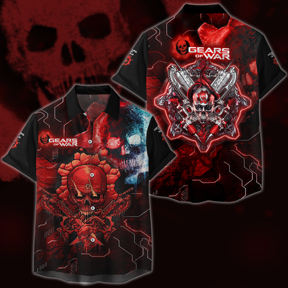 Gears of War Video Game 3D All Over Printed T-shirt Tank Top Zip Hoodie Pullover Hoodie Hawaiian Shirt Beach Shorts Jogger Hawaiian Shirt