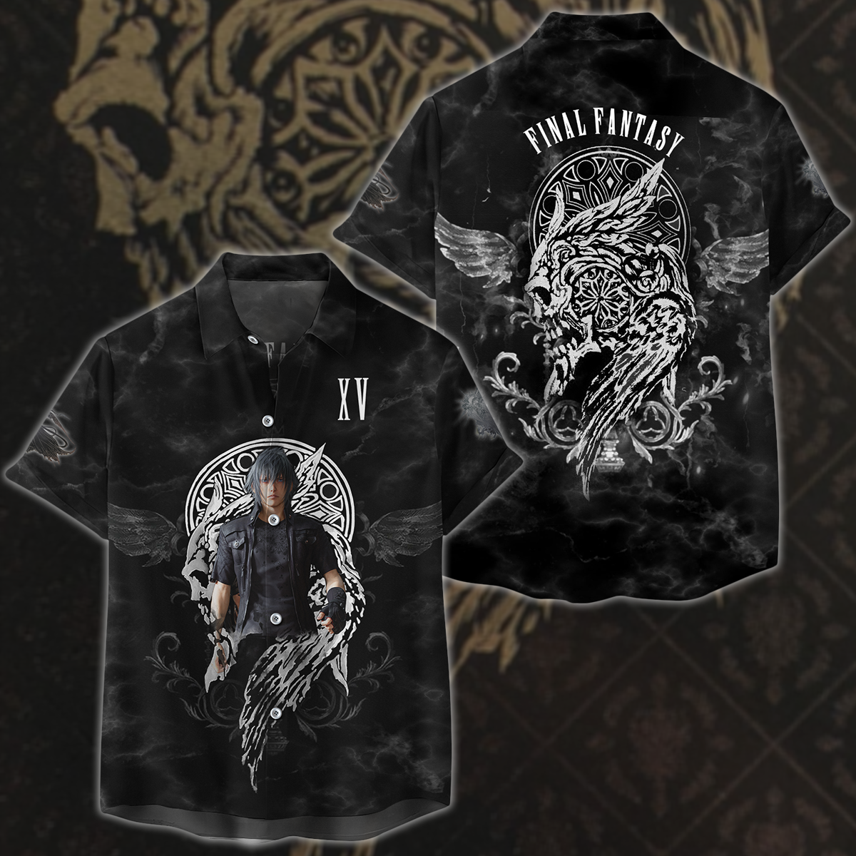 Final Fantasy XV Video Game 3D All Over Printed T-shirt Tank Top Zip Hoodie Pullover Hoodie Hawaiian Shirt Beach Shorts Jogger Hawaiian Shirt