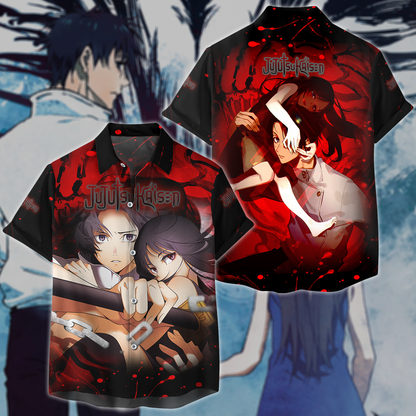 Jujutsu Kaisen Yuta & Rika Human Form 3D All Over Print T-shirt Tank Top Zip Hoodie Pullover Hoodie Hawaiian Shirt Beach Shorts Jogger Hawaiian Shirt