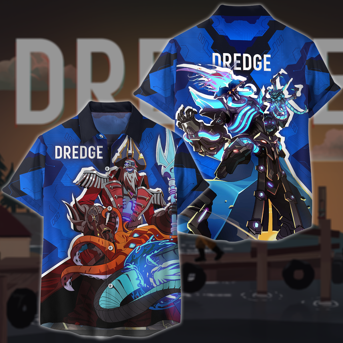 DREDGE Video Game 3D All Over Printed T-shirt Tank Top Zip Hoodie Pullover Hoodie Hawaiian Shirt Beach Shorts Jogger Hawaiian Shirt
